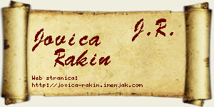 Jovica Rakin vizit kartica